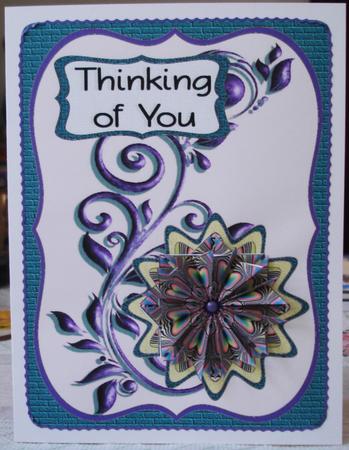 Thinking of You Tea Bag Floral by Lorraine Wilson