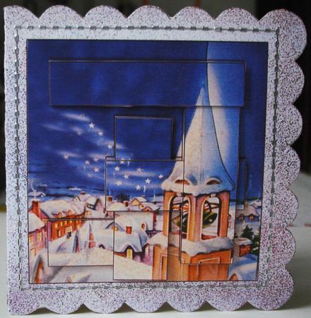 Intertwined Pyramid Beauty at Christmas Scallopped by Lorraine Wilson