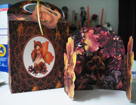 Copper Autumn Fairy Grotto Card Kit by Lorraine Wilson