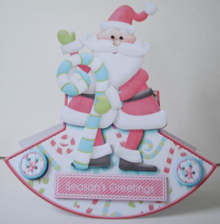Santa Rocker Card by Lorraine Wilson