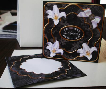 White Lily Sympathy Fancy 8in Envelope Kit by Lorraine Wilson