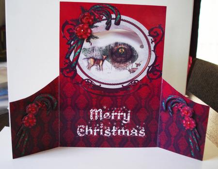 Fancy Gatefold Christmas Card by Lorraine Wilson