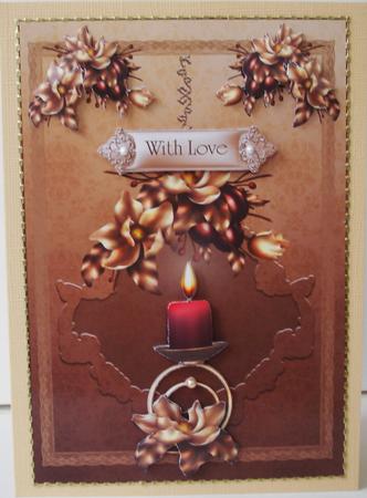 Candle and Flowers by Lorraine Wilson