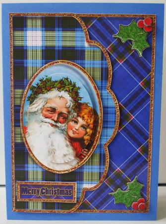 Blue Tartan for Santa by Lorraine Wilson