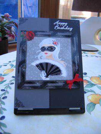 Masked Rose with Wavey Edge Bottom Stacker by Lorraine Wood