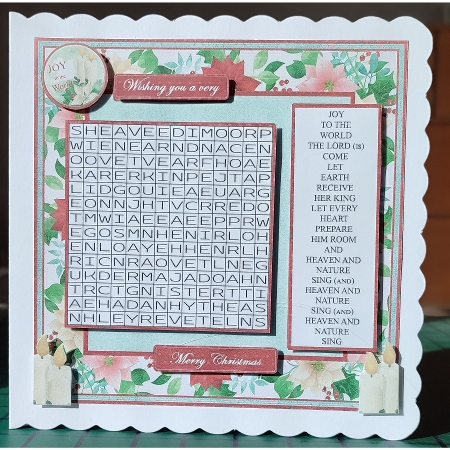 Christmas Carol Word search, Joy to the World by Lorraine Appleby