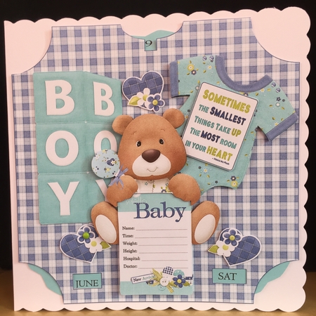 Baby Boy  Birth Date Calendar 3 by Lorraine Appleby
