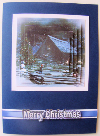 Pretty Snow Scene, Pyramids by Lorraine Appleby