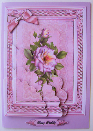 Pink Lace and Roses by Lorraine Appleby