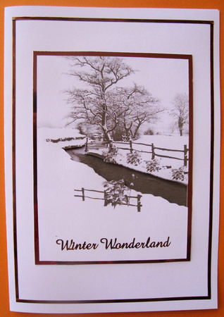 In the Snow Vintage Scene Print the Size to Suit Your Project Sepia by Lorraine Appleby