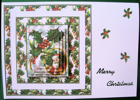 Holly Santa by Lorraine Appleby
