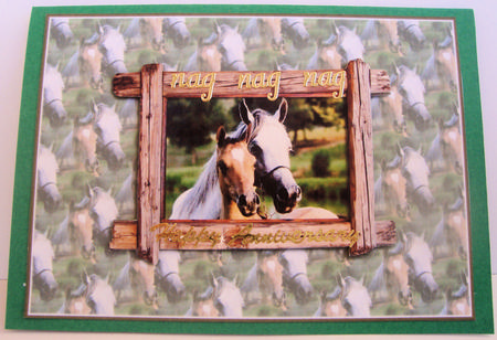 Mare and Foal Horse Lovers Insert by Lorraine Appleby