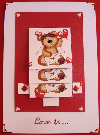 Cupid Bear with Love Letter by Lorraine Appleby