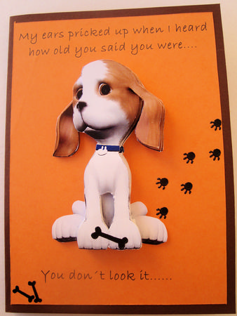 Cute Puppy Decoupage by Lorraine Appleby