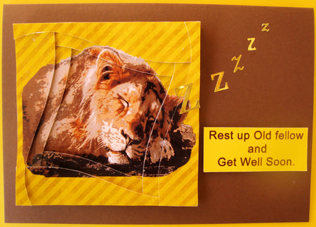 The Lion Sleeps Tonight Side Stacker by Lorraine Appleby