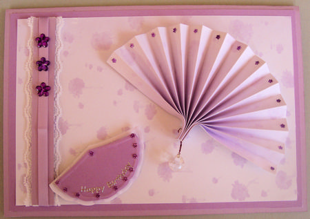 Pink Falling Flower Shades Backing Paper by Lorraine Appleby