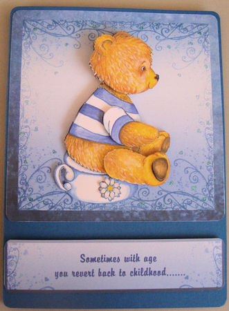 A4 Teddy Bear Potty Training Nursery Poster by Lorraine Appleby