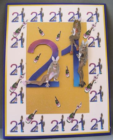 21st Birthday Bunny by Lorraine Appleby