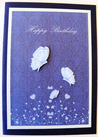 Royal Damask Background (blue) by Lorraine Appleby