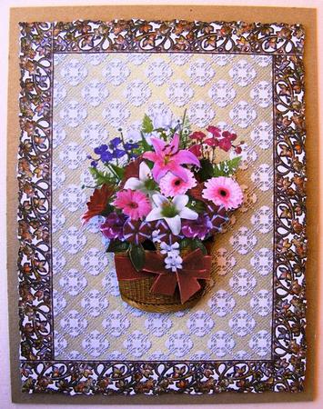 Lacey Background in Ivory by Lorraine Appleby