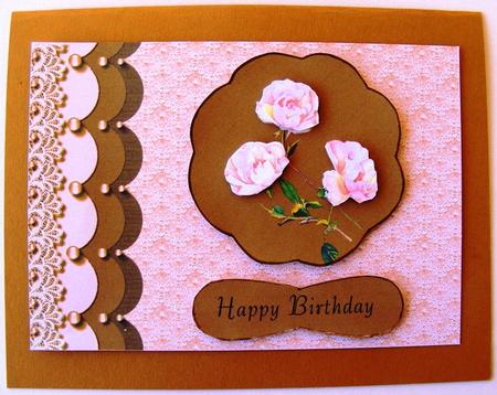 Lace Scallops & Pearls Backing Paper 10 by Lorraine Appleby