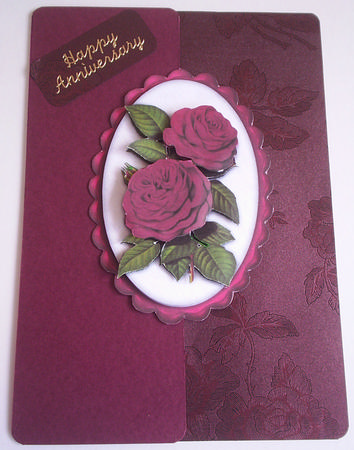 Oval Floral Toppers with Decoupage by Lorraine Appleby
