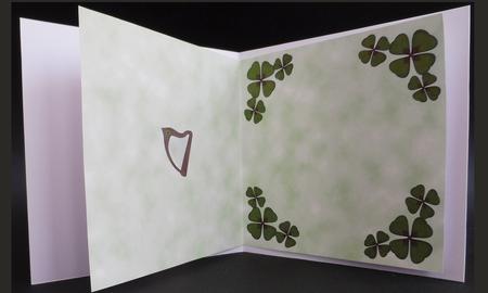 Blank Clover and Harp Insert by Lorraine Appleby