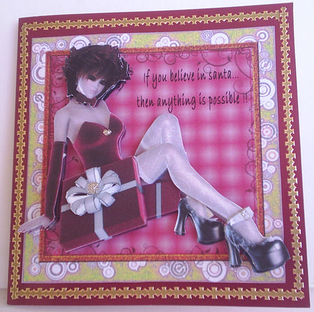 Xmas Lady Present Step by Step by Lorraine Appleby