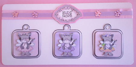 Kitty Fairy Silver Framed Toppers by Lorraine Appleby