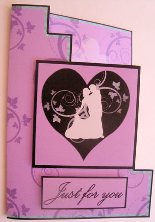 Cut & Fold Card Dancer Pink by Lorraine Appleby