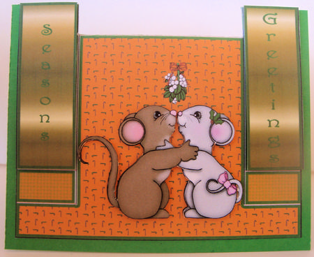 Christmouse Love Staggerfold Card by Lorraine Appleby