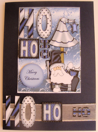 Metallic Blue Christmas by Lorraine Appleby