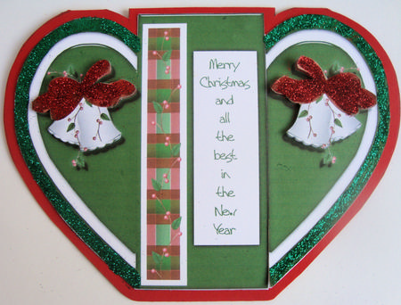 Heart-fold Christmas Bells by Lorraine Appleby