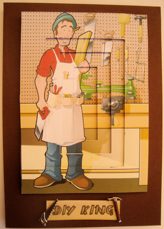 DIY Carpenter/joiner Dude Inverted Pyramid. by Lorraine Appleby