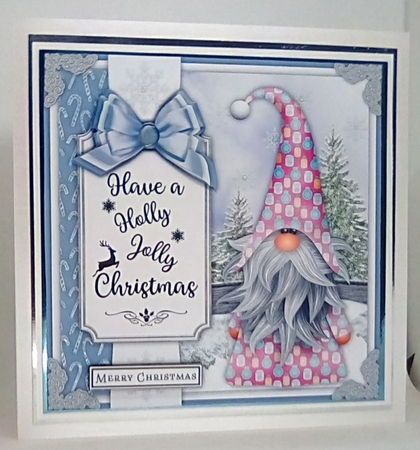 Christmas Gnome1 Quick Card by Louisa Price