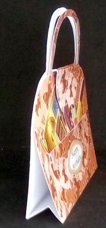 Handbag card 12 with accessories by Louisa Price