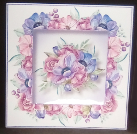 Gorgeous Watercolour Florals 1 8x8 by Louisa Price
