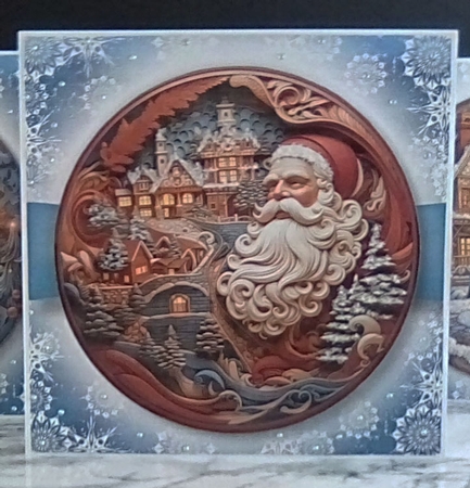 Fabulous Mixed Christmas Woodcut 1 Multi Topper Kit by Louisa Price