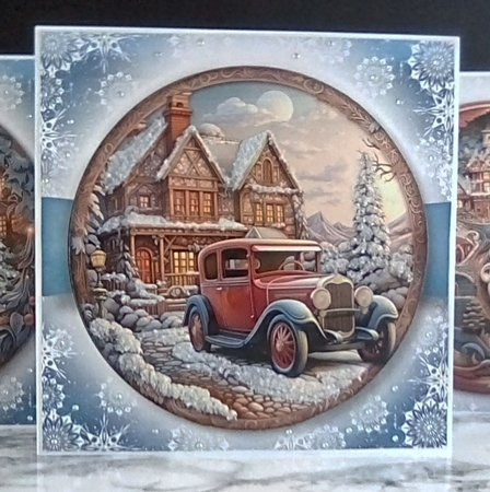 Fabulous Mixed Christmas Woodcut 1 Multi Topper Kit by Louisa Price