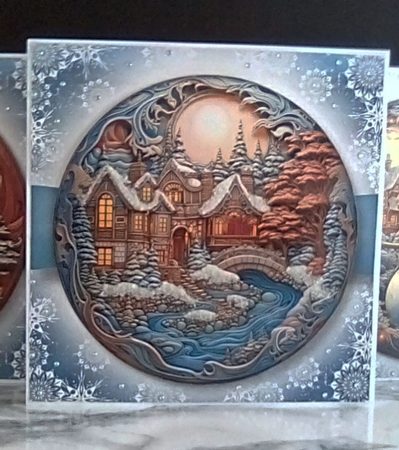 Fabulous Mixed Christmas Woodcut 1 Multi Topper Kit by Louisa Price