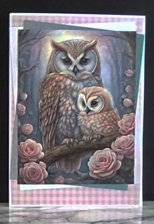 Fantasy Owls 2 backgrounds by Louisa Price