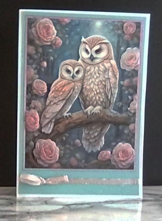 Fantasy Owls 2 backgrounds by Louisa Price