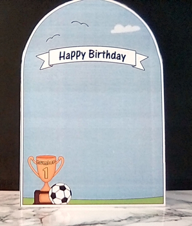 3D Shaped Card Kit - Little Footballer Plays for Burnley by Louisa Price