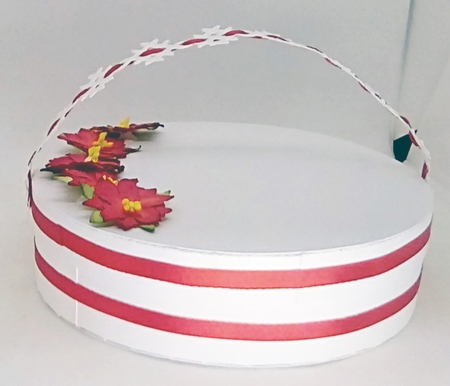 3D Christmas Round Card & Box, All formats by Louisa Price