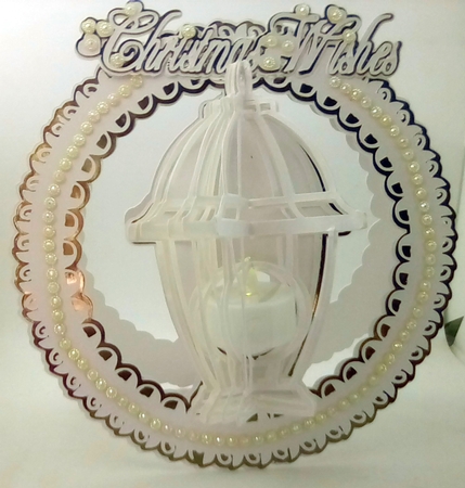 Tea Light Lantern Card, All formats by Louisa Price