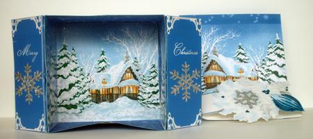 Box Card Kit - Christmas Box by Louisa Price