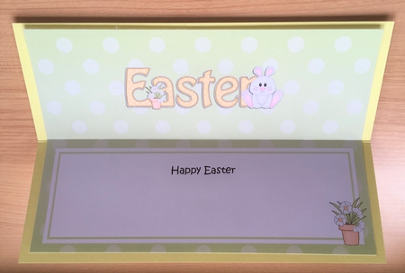 Large DL Happy EASTER 3D decoupage by Louise Burke