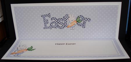 Easter Teddy Matching Large Dl Insert by Louise Burke