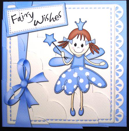 8 x 8 Fairy Twinkletoes and Lace Scalloped Corner Kit by Louise Burke