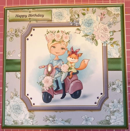 Sassy Spring Girls 3 mini kit by Louise Fenton